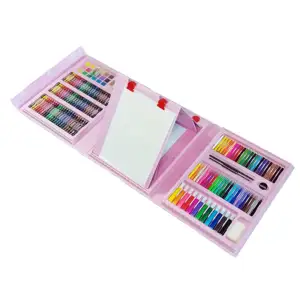 Conjunto de arte para niños, suministros de dibujo de pintura, 208 Uds., caja de Arte de impresión artística