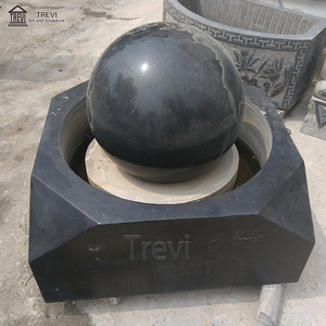 <span class=keywords><strong>Fontaine</strong></span> d'eau en pierre de marbre sphérique rotative d'extérieur, forme de <span class=keywords><strong>boule</strong></span> roulante flottante en granit, à vendre - Product Image 3