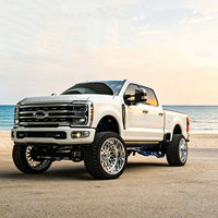 Velg Custom SL 24X14 26x16 30x16 Single Forged 8x170 8x180 8x165.1 Poles Deep Dish untuk Truk GMC Sierra RAM 1500 F150