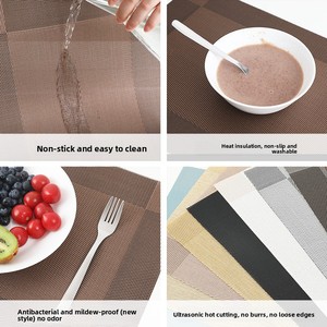 Set de table transfrontalier en <span class=keywords><strong>PVC</strong></span> Teslin écologique 30*<span class=keywords><strong>45</strong></span>, isolant, antidérapant, style nordique, personnalisable - Product Image 2