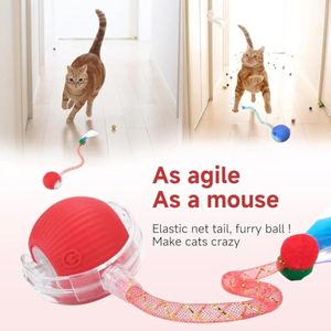 2025 Trending Smart <span class=keywords><strong>Cat</strong></span> Balls Mascotas recargables eléctricas Speedy Tail <span class=keywords><strong>Cat</strong></span> Toys Juguete interactivo de movimiento rápido para perros y gatos - Product Image 2