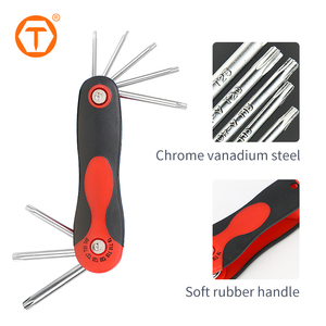 8 piezas multiherramienta cromo vanadio Allen llaves <span class=keywords><strong>Torx</strong></span> Juego de Herramientas de vadeo Juego de llaves hexagonales - Product Image 2