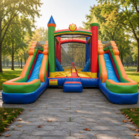 Château gonflable commercial de qualité professionnelle, blanc, grand format, pour mariage, avec toboggan aquatique et souffleur, vente en gros, fabriqué en Chine