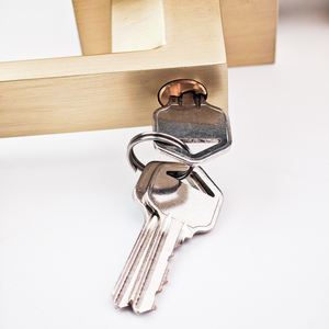 עיצוב מודרני מרובע סגסוגת אלומיניום מדלת ידית מנעול מפתח צינור מינוף מונפת עמיד למים נגד גניבה חיצונית דלת חוץ - Product Image 5