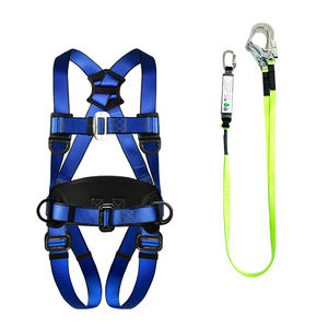 5点高高度カラビナダブルフックポリエステル安全ベルト完全なボディワークハーネス救助のための落下保護 - Product Image 5
