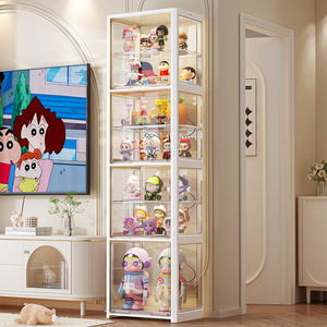 Multifunktionaler Rechteckiger Kunststoff-Bodenschrank mit Großer Kapazität für Blind Box Charaktere und Puppen-Aufbewahrung - Product Image 2