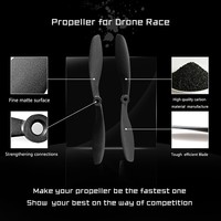 Hélices Gemfan 8045 8 pouces en carbone et nylon CW CCW pour drones multirotors, accessoires pour drones RC, quadricoptères, moteurs 2306-2312