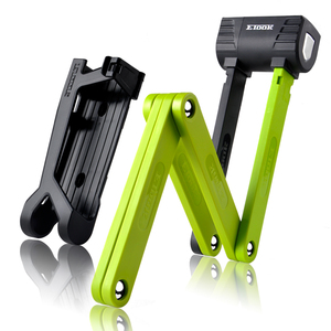 Etook - Antivol pliable robuste - Antivol compact en acier pour vélo, scooter, <span class=keywords><strong>moto</strong></span> - Antivol à chaîne professionnel et résistant - Product Image 1