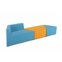 Fabrik-Großhandel Modernes Nordisches Stoff-Bürosofa-Set PU-Leder-Rahmen Sektionales Heim- und Büro-Wohnzimmer Freizeitsofa