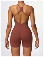Combinaison de yoga une pièce creuse sexy, combinaison de yoga pour femmes, danse, fitness, lifting, bodysuit