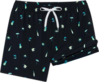 Short de bain vintage pour homme avec cordon de serrage, doublure unie en Spandex/Polyester (US Alpha Medium Regular Beach) – Short chaud taille mi-haute