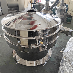 Máquina de Peneiração Rotativa Vibratória Certificada CE em Aço Inoxidável para Separação de Sementes, Grãos, Feijão, Granulados e Pó - Product Image 3