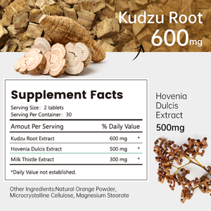 Таблетки Ytbio Herbal Detox Complex с корнем кудзу и ховенией дулцис для поддержки очищения организма - Product Image 5