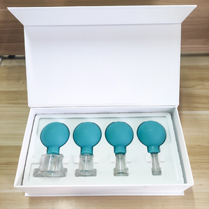 Ensemble de ventouses en silicone pour le <span class=keywords><strong>visage</strong></span>, ventouses en verre pour la thérapie par le vide, ensemble de ventouses en silicone, vente chaude 2023, marque OEM - Product Image 4