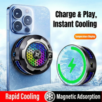 Radiateur magnétique haute puissance pour téléphone portable avec refroidissement semi-conducteur à effet de glace en ABS pour le gaming et le streaming en direct