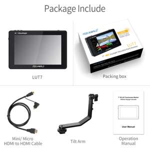 Bán buôn FEELWORLD lut7 2200nits DSLR màn hình 3D LUT màn hình cảm ứng đặt hàng số lượng lớn cho ngoài trời Điện Ảnh - Product Image 6