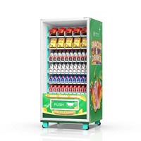 Distributeur automatique de boissons multifonctionnel avec écran tactile, refroidissement par compresseur, paiements par carte de crédit/pièces/code QR, gestion basée sur le cloud