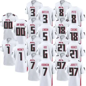2024 hommes blancs Atlanta Falcons équipe maillots personnalisés chemises de Football américain cousu brodé en gros