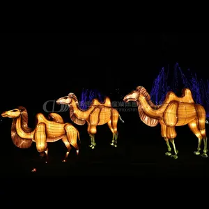 Large Chinese Lanterns from Zigong Supplier Lantern Show Camel Lantern