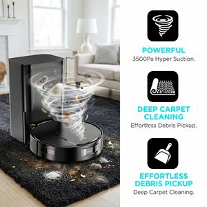 Hot Sale Cleaning Robot <b>Vacuum</b> <b>Cleaner</b> with Auto Dust Collection <b>Wet</b> <b>and</b> <b>Dry</b> Smart Cleaning Robot - Product Image 3