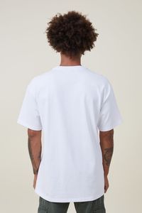 Camiseta de manga corta con cuello redondo para hombre de alto peso blanco puro, camiseta de manga corta con estampado DIY personalizado de peso pesado para hombre - Product Image 3