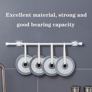 Punch-free Adjustable <b>Curtain</b> Rod Holder Clamp <b>Hooks</b> Rod Bracket Holders Adhesive Wall <b>Curtain</b> Fixed Clip Hanging Racks <b>Hooks</b> - Product Image 6