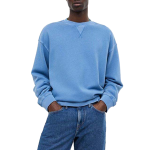 Sweat à capuche de luxe en molleton français surdimensionné 100% coton, col rond, broderie personnalisée, style streetwear, automne - Product Image 1