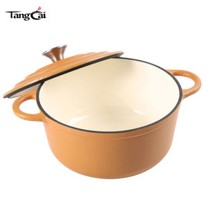 <span class=keywords><strong>Olla</strong></span> <span class=keywords><strong>de</strong></span> Hierro Fundido Esmaltada Chef Choice <span class=keywords><strong>con</strong></span> Personalización Profunda, <span class=keywords><strong>Olla</strong></span> Holandesa Redonda <span class=keywords><strong>de</strong></span> 5QT para una Cocina Saludable, Aprobada por la FDA - Product Image 5