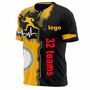 Nuovo arrivo vendita calda Plus Size squadra di Football americano 3D stampa digitale da uomo girocollo a maniche corte t-shirt N & F & L - Product Image 1
