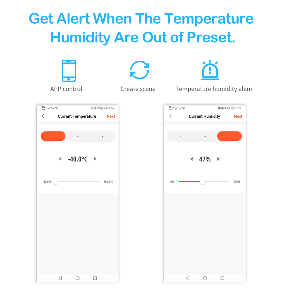 Wale Tuya WIFI Temperature And Humidity Sensor Indoor Hygrometer Thermometer With LCD Display Support Alexa Google Assistant