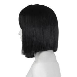 Hard Shell <strong>Wig</strong> for Clothing Female Model Half Factory Wholesale Black <strong>Short</strong> Straight Hair bob <strong>Wig</strong> with Hard Shell - Product Image 5