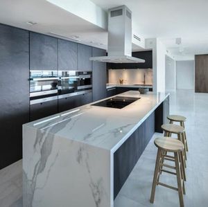 <span class=keywords><strong>Australie</strong></span> artisanal sur mesure sans poignée en bois armoires de cuisine en stratifié pour petite maison - Product Image 6