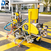 Machine de marquage routier à mélange externe bicomposant, autopropulsée, pour peinture thermoplastique à froid, idéale pour autoroutes et parkings