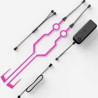 Nouvelle bande de mode casque de nuit lueur bande lumineuse ceinture LED moto casque lumière