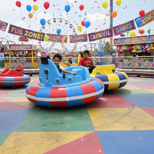 Voitures tamponneuses électriques QIQU pour enfants, avec batteries anti-gel, rotation à 360°, lumières musicales et gonflables, pour parcs d'attractions - Product Image 1