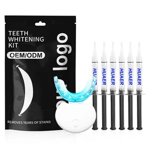 Atacado logotipo privado sem fio avançado personalizado meu belo sorriso gel branqueador de dentes luz kit de branqueamento de dentes para uso doméstico LED