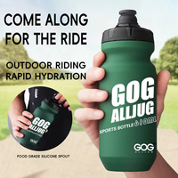 Nouvelle gourde de cyclisme souple GOG 610 ml, bouteille d'eau portable en plastique sans BPA pour VTT et vélo de route, logo personnalisé