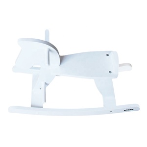 WEIFU <span class=keywords><strong>Cheval</strong></span> à <span class=keywords><strong>bascule</strong></span> en <span class=keywords><strong>bois</strong></span> blanc personnalisé bébé pièces roses Jouet sûr <span class=keywords><strong>Cheval</strong></span> à <span class=keywords><strong>bascule</strong></span> pour enfants de 5 ans - Product Image 3