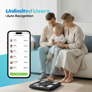 เครื่องชั่งน้ำหนักดิจิตอลอัจฉริยะ รองรับ SDK พร้อมเทคโนโลยีวัดไขมันในร่าง<span class=keywords><strong>กาย</strong></span>แบบ BIA ที่แม่นยำ  เครื่องชั่งน้ำหนักแบบสองความถี่สำหรับใ<span class=keywords><strong>ช</strong></span>้ในครัวเรือน - Product Image 5