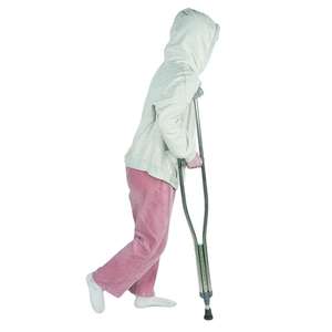 Muleta Axilar Plegable Médica, Muleta de Mano con Amortiguación, Muleta para Caminar para Ancianos y Discapacitados - Product Image 2