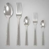 Ensemble de couverts en acier inoxydable pour boîte à lunch, cuillère, fourchette, couteau réutilisables, argenterie avec étui pour l'école, le bureau