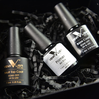 VENALISA 7.5ml & 12ml Gel de finition sans résidu à base de verre trempé, Base Coat Peel-Off, Vernis Gel Mat Basique, Gels de vernis, Primer Acrylique