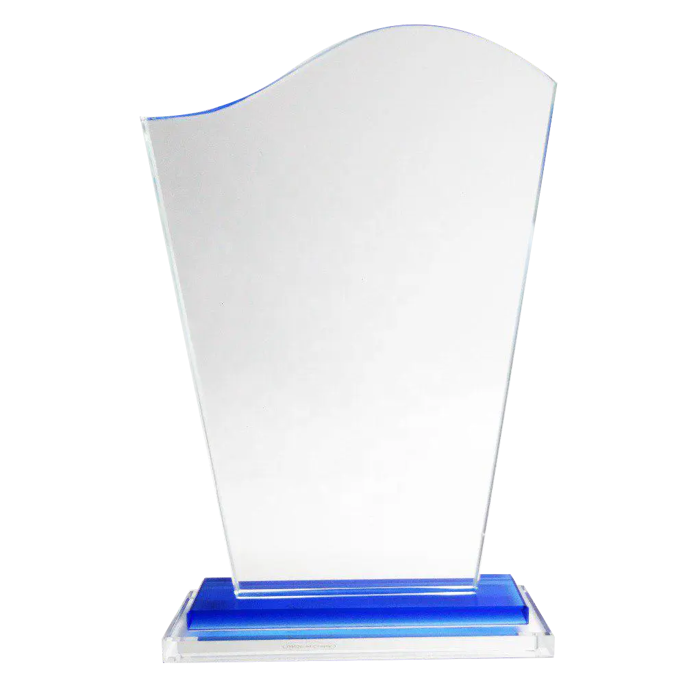 مدرسة أنشطة الشركة الحدث مكافأة الأزرق اليشم اللون كأس زجاجي جائزة