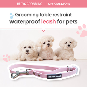 Guinzaglio Regolabile HEDYS GROOMING in PVC Impermeabile e Resistente, Rosa, per Toelettatura in Salone e a Casa - Product Image 2