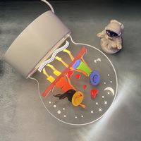 Veilleuse 3D personnalisée lampe de table LED créative lampe de chevet cadeau unique pour petite amie petit ami anniversaire Saint Valentin