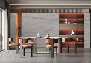 Losas de Cuarcita Natural Union Stone Infinity Opus Blancas Pulimentadas, Diseño de Pared Interior Moderno y Lujoso para Baño, Villa, Comedor - Product Image 6