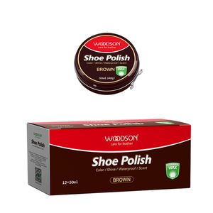 Cire <span class=keywords><strong>à</strong></span> <span class=keywords><strong>chaussures</strong></span> WOODSON 50ml marron hydratante, nettoyant cuir imperméable, huile de restauration et de polissage pour <span class=keywords><strong>chaussures</strong></span> - Product Image 3