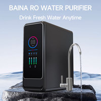 Machine à eau pure à osmose inverse RO 800G à haut débit, avec filtre à eau du robinet domestique en laiton pur, pour eau potable directe