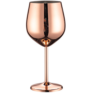 <span class=keywords><strong>Gobelet</strong></span> à vin électroplaqué de style européen, luxe léger, rétro, en acier inoxydable, monocouche, résistant aux chutes, grande capacité 18oz - Product Image 4