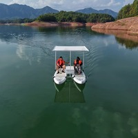 Bateau gonflable populaire de style Drop Stitch pour la pêche en plein air, bateau électrique pour deux personnes
